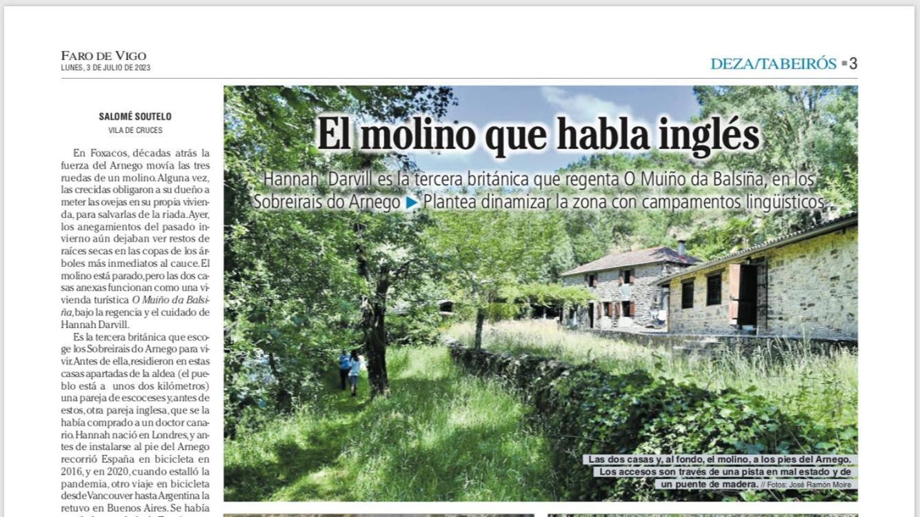 O Muino Da Balsina Holiday home